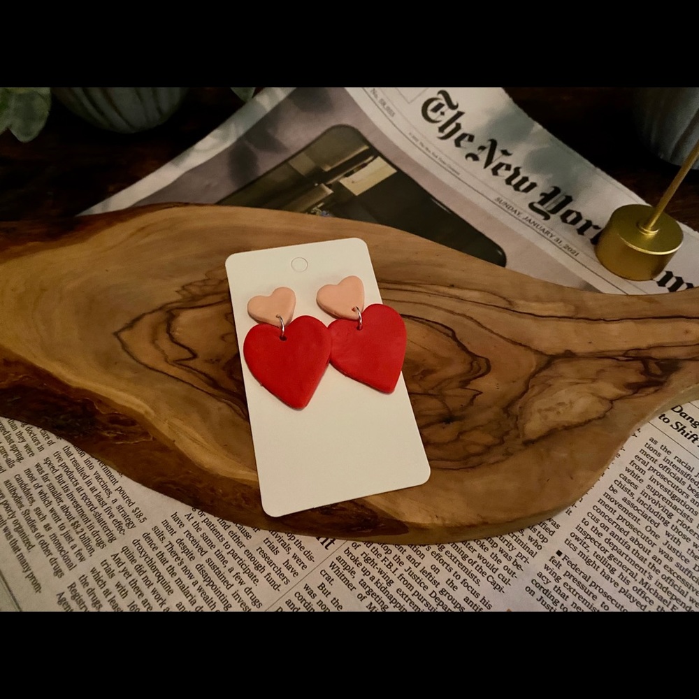 Handmade Clay Earrings | Valentine's Day Series - Picture 7 of 7